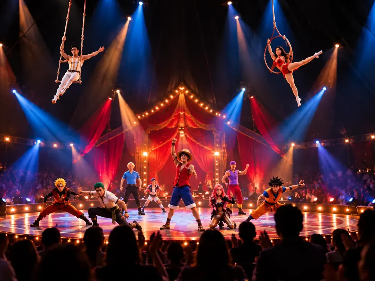 Función del Gran Circo Monumental durante su temporada en Valencia