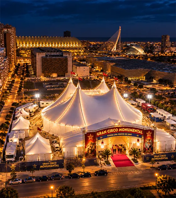 Ubicación del Gran Circo Monumental en Valencia