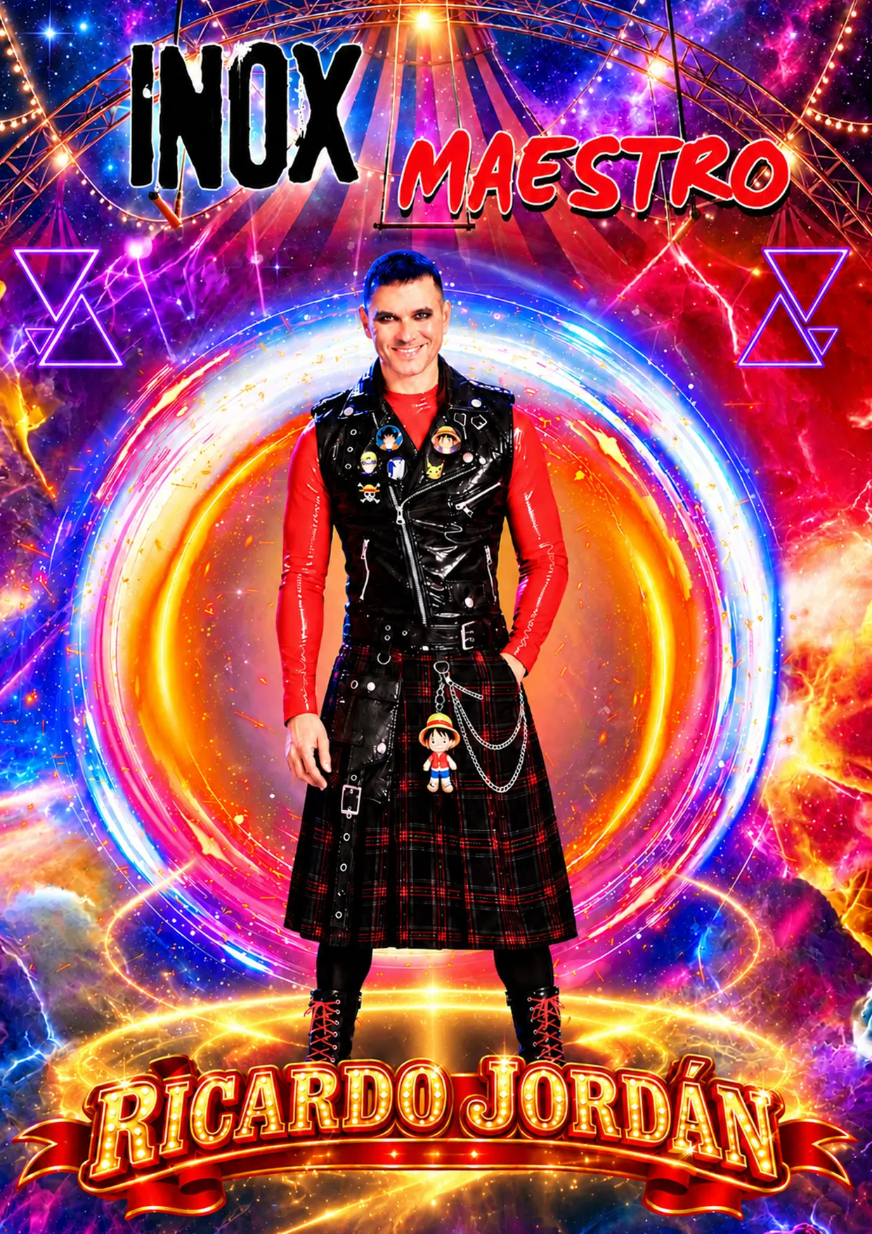 Ricardo Jordán en el cartel de magia del Gran Circo Monumental Valencia
